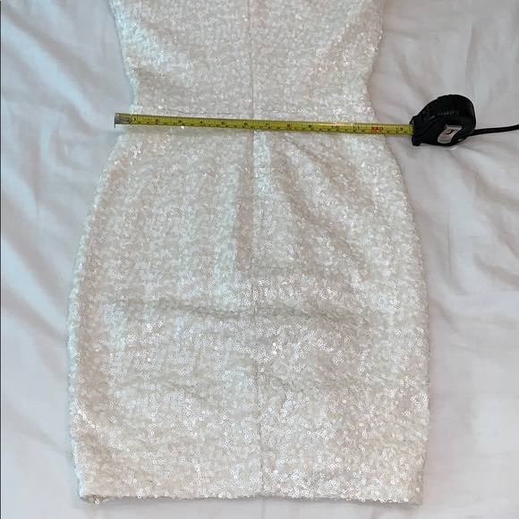 Dress the Population white Zoe sequin mini dress - Picture 7 of 8
